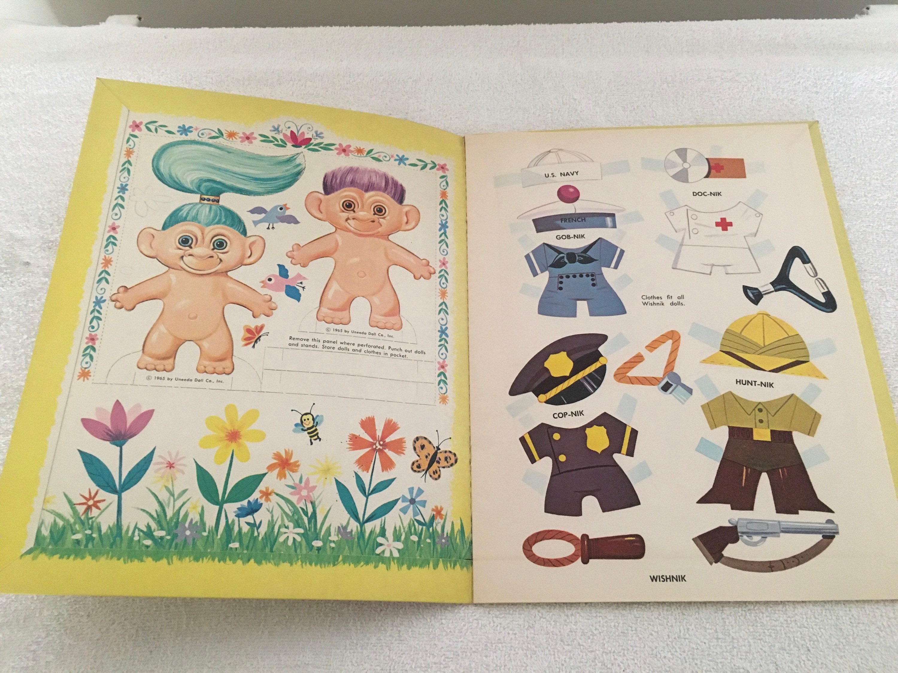 1965 Vintage Whitman Wishnik Cut Outs Paper Dolls Uncut Agrohort ipb