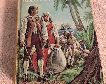 Vintage 1960’s Companion Library Swiss Family Robinson & Robinson Crusoe