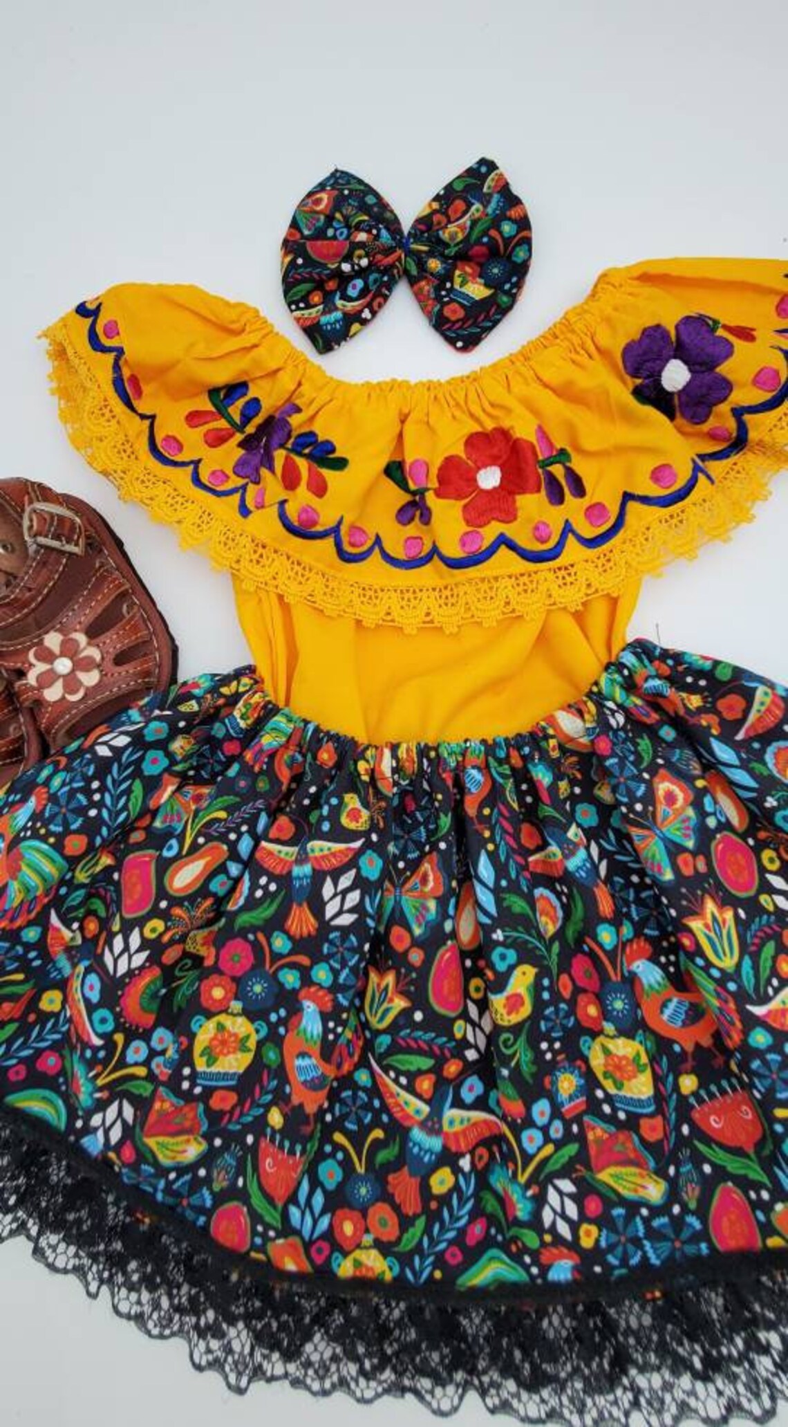 Baby Girl Mexican Outfit. Hispanic Heritage Outfit. - Etsy