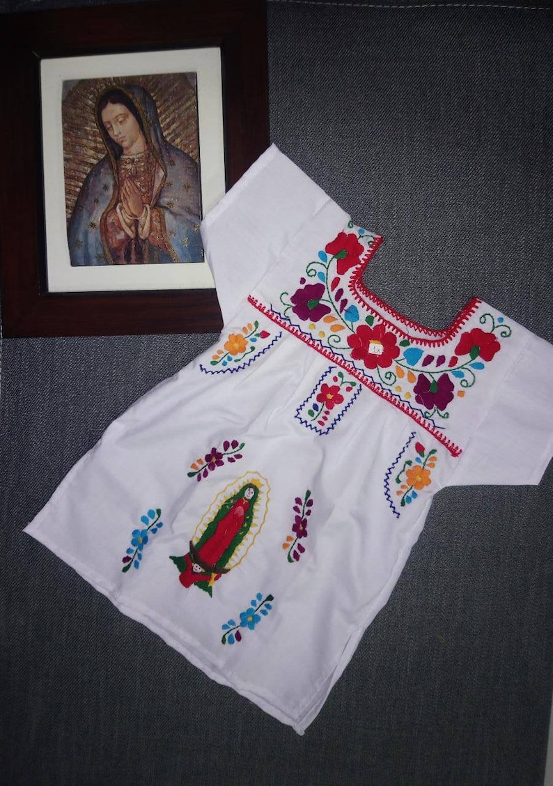 Traditional Mexican Baby Girl Dresses With Our Lady Of Etsy