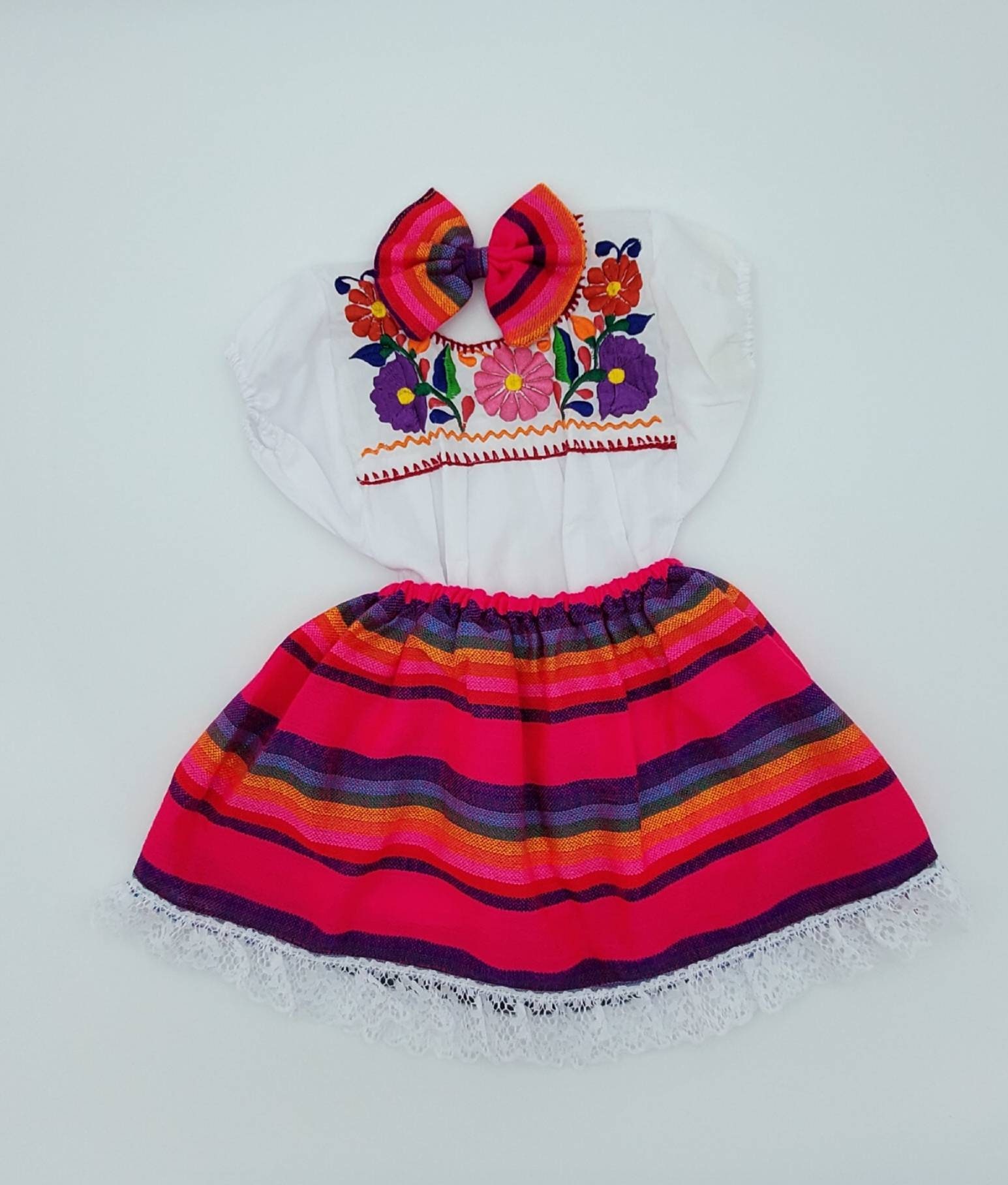 Mexican Baby Dress Traditional Dress Size 6mos-2T For Girls Toddler Dress