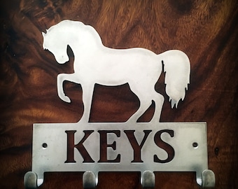 Horse Key Holder - Steel Metal - gift present