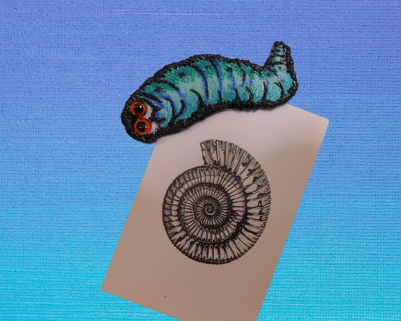 Fridge Maggots Hand Made Weird Embroidered Beady Eye Fridge