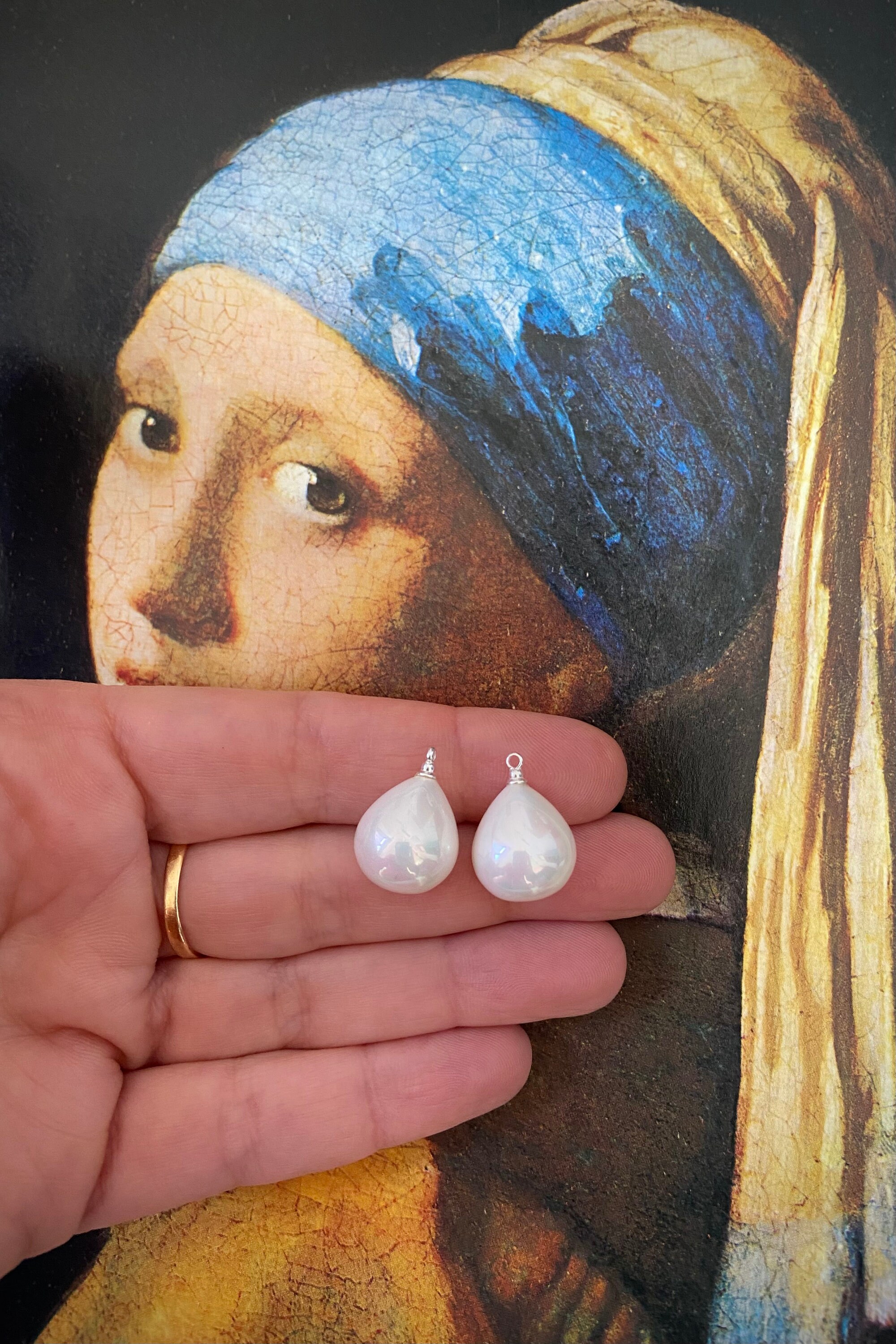 Girl with a pearl earring replica earrings best sale