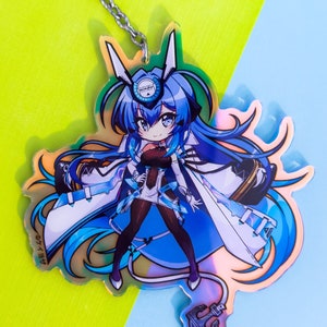Azur Lane - New Jersey 4&quot; Rainbow-Holo Acrylic Charm (Double Sided)