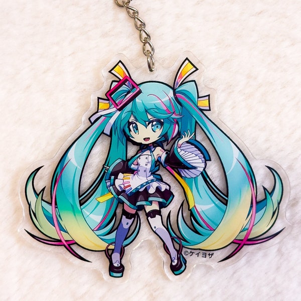 Miku Expo - Charm acrílico Miku 2024 de 3,5" (doble cara)