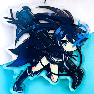 Black Rock Shooter Keychain - Etsy