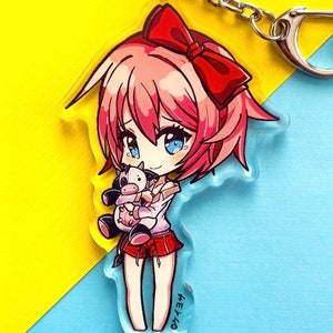 Doki Doki Literature Club - Sayori Pajamas (Double Sided) Acrylic Charms 3.5&quot;