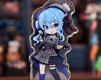 Hoshimachi Suisei - 3" Rounded Acrylic Keychain