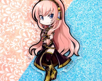 Megurine Luka V2 Ciondolo in acrilico da 3,5" (bifacciale)