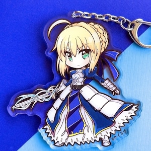 Fate Grand Order - Artoria Pendragon 3.5&quot; Acrylic Charm (Double Sided)