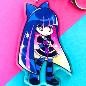 Panty and Stocking with Garterbelt - Stocking 3.5" Acrylic Charm (Double Sided)