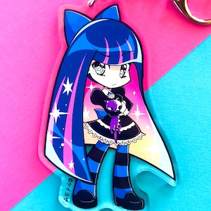 Panty and Stocking with Garterbelt - Stocking 3.5&quot; Acrylic Charm (Double Sided)