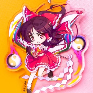 Reimu Hakurei 3.5&quot; (Double Sided) Acrylic Charm