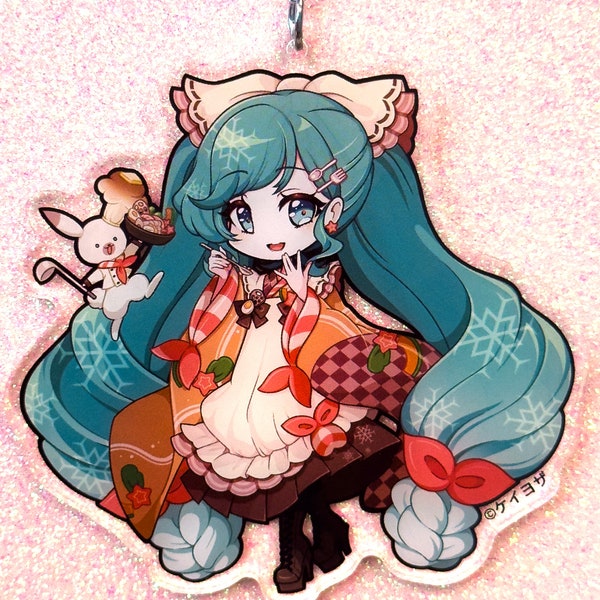 Snow Miku 2024 - 3.5" Acrylic Charm (Double Sided)