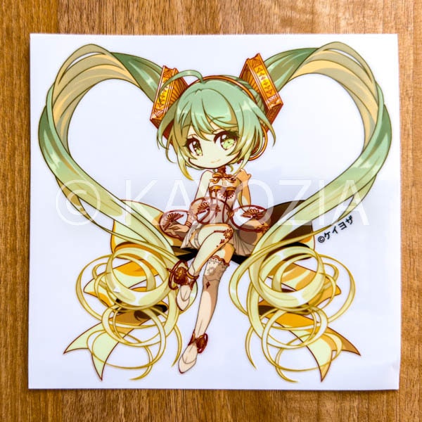 Pegatina de transferencia de 6" de Symphony Miku