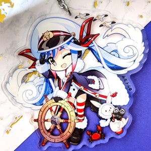 Snow Miku 2022 3.5 Acrylic Charm Double Sided image 1