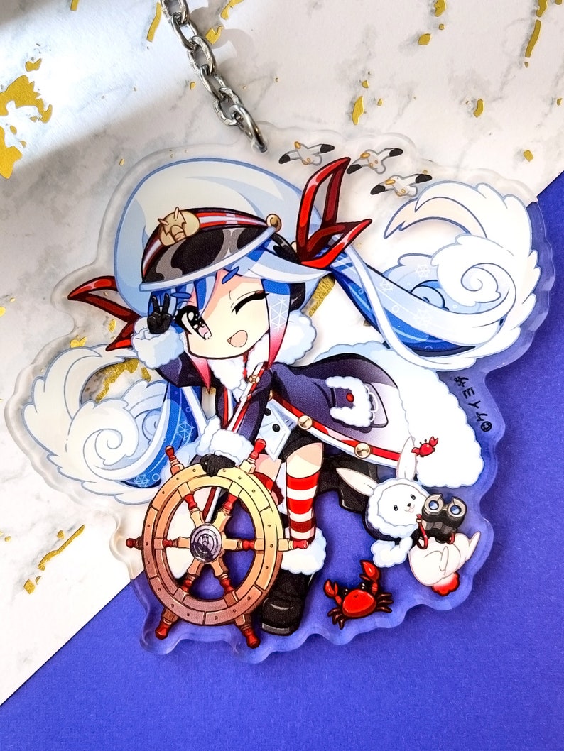 Snow Miku 2022 3.5 Acrylic Charm Double Sided image 1