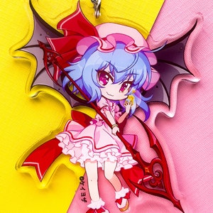 Remilia Scarlet (Akio Watanabe Ver.) 3.5&quot; (Double Sided) Acrylic Charm