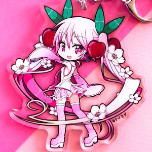 Sakura Miku 2020 3.5&quot; Acrylic Charm (Double Sided)