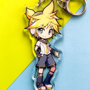 Len Kagamine V4X 3.5&quot; Acrylic Charm (Double Sided)