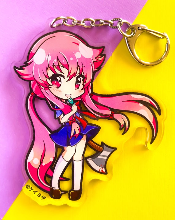 Mirai Nikki/future Diary Yuno Gasai 3.5 Acrylic Charm 