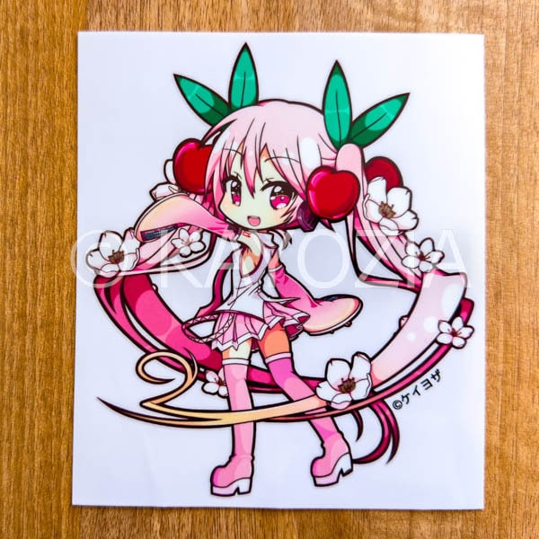 Sakura Miku 2020 - Adhesivo de transferencia de 6"