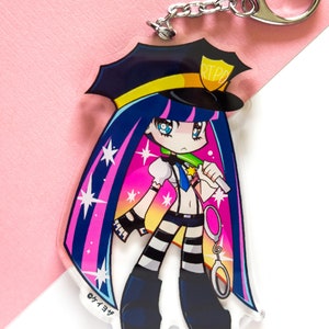 Police Stocking 3.5&quot; Acrylic Charm (Double Sided)