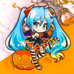 Halloween Miku 3.5&quot; Acrylic Charm (Double Sided)