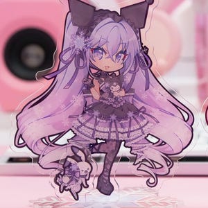 Snow Miku Purple Dress ver. - 5&quot; Double-sided Acrylic Standee