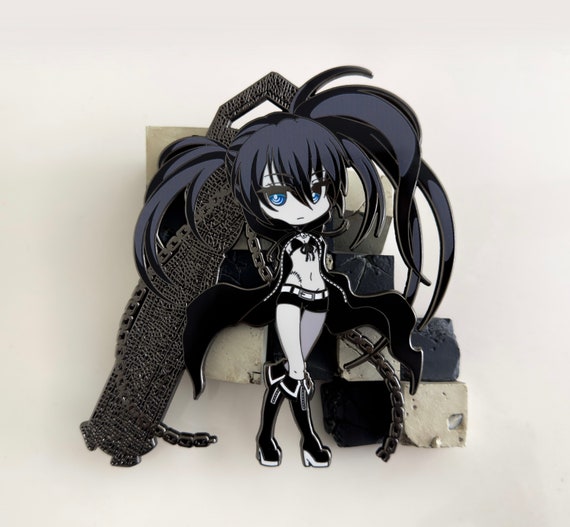 Black Rock Shooter Original Illustration Ver. 5 Hard Enamel Pin With  Display Case Limited to 139 Pcs - Etsy
