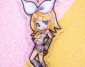 Kagamine Rin V2 3.5" Acrylic Charm (Double Sided)