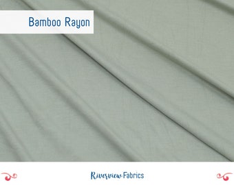 Tela de punto jersey de rayón de bambú cortada a medida, verde salvia, comerciantes de telas, tela para prendas de vestir, elástica