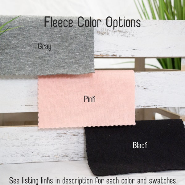 Fleece Swatch - Recycled Polyester and Cotton | Eco friendly Fleece Made from Recycled Plastic Bottles | Fabric Swatches