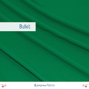 Kelly Green Bullet Fabric, Fabric for Headbands, Solid Bullet Knit Fabric By the Yard, Liverpool Fabric, Fabric Merchants, Holiday Dress