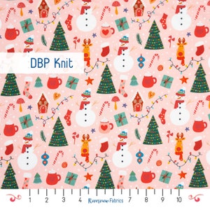 Christmas jersey knit fabric on sale