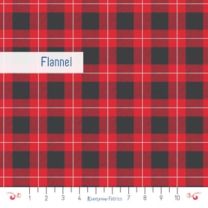 Flanella scozzese tagliata su misura, rosso e nero, Riley Blake Designs, 100% cotone, tessuto tagliato su misura, Fat Quarters