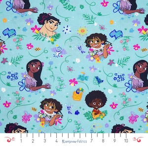 Encanto Fabric by the Yard, Licensed Disney Fabric, Springs Creative, Quilting Cotton, 100% Cotton, Fat Quarters