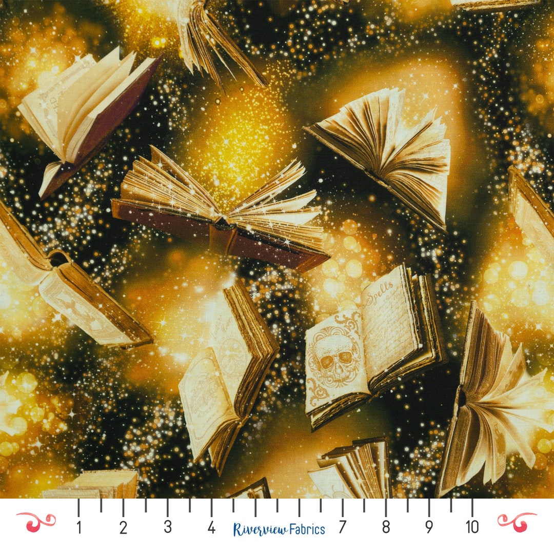 Spell Books Fabric by the Yard, Timeless Treasures, 100% Quilting ...