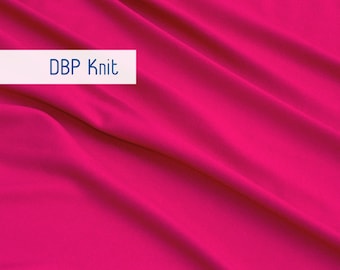 Solid Jersey Knit Fabric by the Yard, Hot Pink, Double Brushed Polyester, Fabric Merchants, Apparel Fabric, Soft, Clothing, DBP