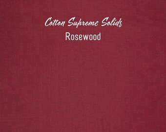 Tela de algodón lisa para patchwork cortada a medida: Cotton + Steel - Rojo oscuro