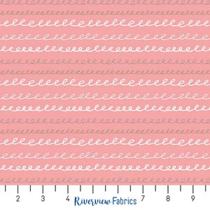 Sleep Tight - Stripe - Coral Sparkle | Riley Blake | Quilting Cotton Fabric By the Yard, Fat Quarters