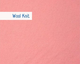 Jersey Knit Fabric By the Yard: Wool, Pink