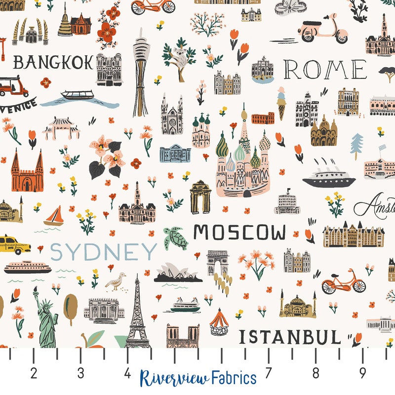 Travel Fabric - Etsy