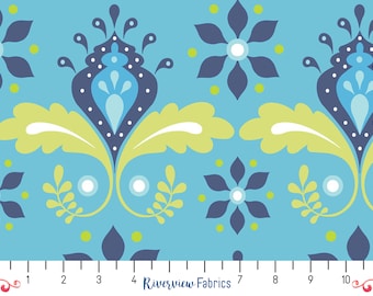 Marrakech - Nile Flower | Monaluna | GOTS Certified Organic Cotton Knit Fabric By the Yard