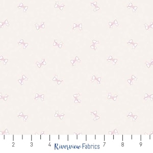 Fabric by the Yard with Bows, Hush Hush Collection, Riley Blake Designs, 100% Quilting Cotton, Fat Quarters