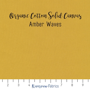 Canvas Solids - Amber Waves | Cloud9 Fabrics | GOTS Certified Organic Cotton Canvas Fabric By the Yard, Fat Quarter
