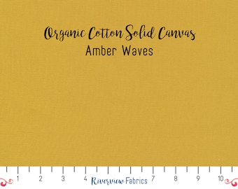 Canvas Solids - Amber Waves | Cloud9 Fabrics | GOTS Certified Organic Cotton Canvas Fabric By the Yard, Fat Quarter