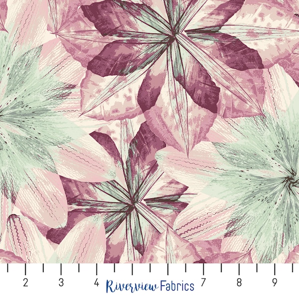 Pressed Flowers Fabric Etsy