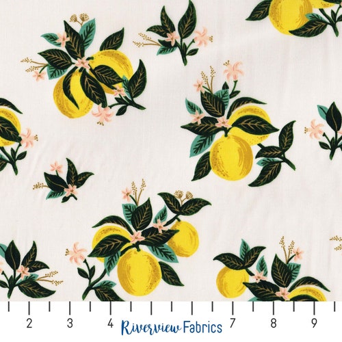 Primavera Rifle Paper Co Fabric Citrus Floral Cream Rp300cr1 - Etsy